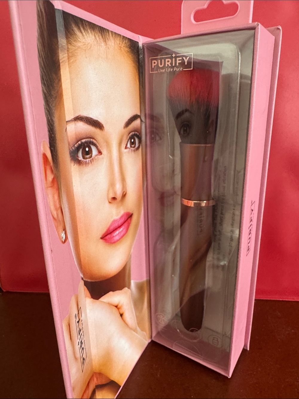 Pink Kabuki Brush for Powder & Blush